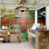 Ener-G+ Patio Heaters HEA-21288LED-BLK for Gazebo / Porch / Screen Room