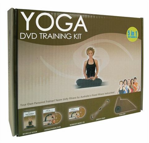 Relaxus - Yoga DVD training kit - Exercise Mat, Stretching Strap & Boo –  Massage Emporium